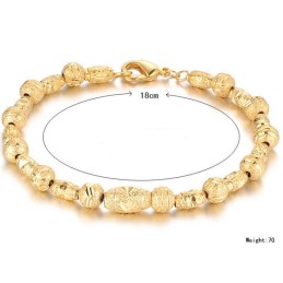 Bracelet Plaqué Or 18 Carats Pour Femme, De Réputation Fiable