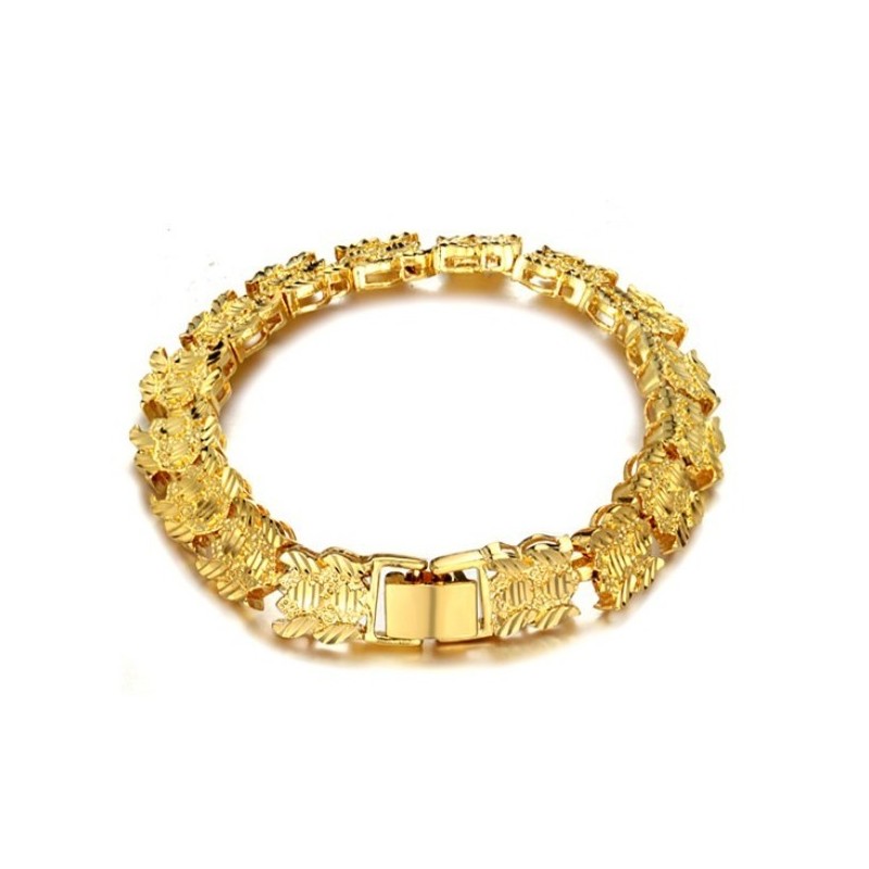 Bracelet Femme Plaqué Or 18 Carats De Haute Qualité Bracelet Femme Plaqué Or 18 Carats De Haute Qualité