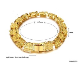 Bracelet Femme Plaqué Or 18 Carats De Haute Qualité