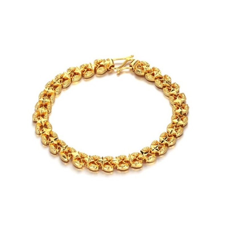 Bracelet Plaqué Or 18 Carats Pour Femme, Facile À Utiliser Bracelet Plaqué Or 18 Carats Pour Femme, Facile À Utiliser