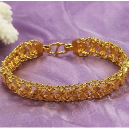 Bracelet Plaqué Or 18 Carats Pour Femme, De Qualité Stable