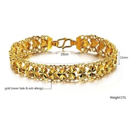 Bracelet Plaqué Or 18 Carats Pour Femme, De Qualité Stable