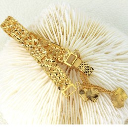 Bracelet Plaqué Or 18 Carats Pour Femme, Durable Et Résistant