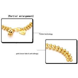 Bracelet Femme En Plaqué Or 18 Carats En Forme De Boule, La Reine De La Qualité