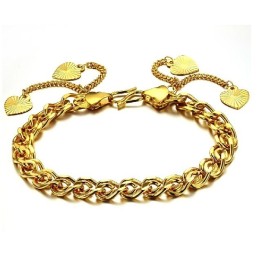 Bracelet Plaqué Or 18 Carats Pour Femme, Qualité Et Quantité Garanties