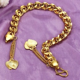 Bracelet Plaqué Or 18 Carats Pour Femme, Qualité Et Quantité Garanties