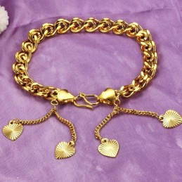 Bracelet Plaqué Or 18 Carats Pour Femme, Qualité Et Quantité Garanties