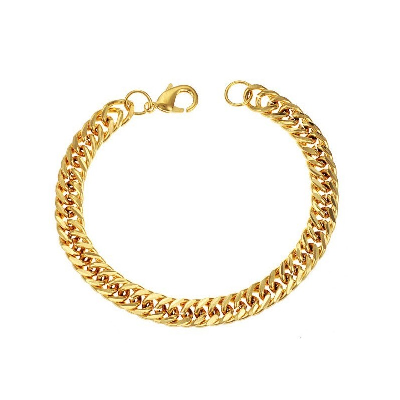 Bracelet Plaqué Or 18 Carats Pour Homme, De Qualité Stable Bracelet Plaqué Or 18 Carats Pour Homme, De Qualité Stable