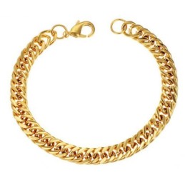 Bracelet Plaqué Or 18 Carats Pour Homme, De Qualité Stable