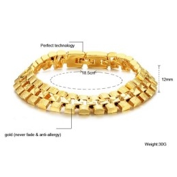 Bracelet Plaqué Or 18 Carats Pour Femme, Facile À Utiliser