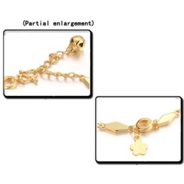Bracelet Femme Plaqué Or 18 Carats Avec Clochette