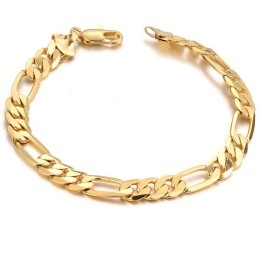 Bracelet Plaqué Or 18 Carats Pour Homme, Facile À Utiliser