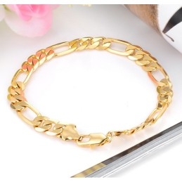 Bracelet Plaqué Or 18 Carats Pour Homme, Facile À Utiliser