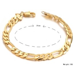 Bracelet Plaqué Or 18 Carats Pour Homme, Facile À Utiliser