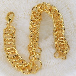 Bracelet Femme Plaqué Or 18 Carats De Haute Qualité