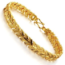 Bracelet Plaqué Or 18 Carats Pour Femme, Complet Avec Spécifications