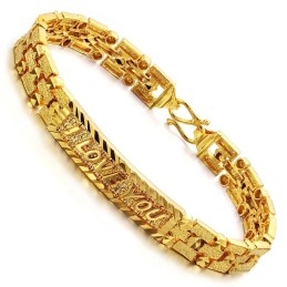 Bracelet Femme Plaqué Or 18 Carats De Haute Qualité