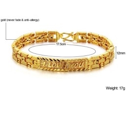 Bracelet Femme Plaqué Or 18 Carats De Haute Qualité