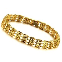 Bracelet Femme Plaqué Or 18 Carats De Haute Qualité