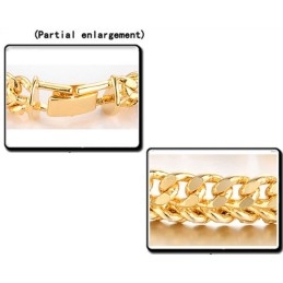 Bracelet Classique Pour Homme Plaqué Or 18 Carats De Renommée Mondiale