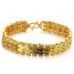 Bracelet Classique Pour Femme Plaqué Or 18 Carats D'Excellente Qualité