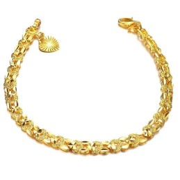 Bracelet Élégant En Plaqué Or 18 Carats Pour Femme, Qualité Et Quantité Garanties