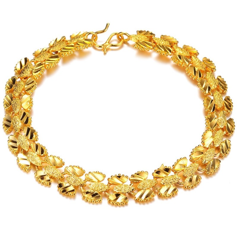 Bracelet Plaqué Or 18 Carats Pour Femme, Facile À Utiliser Bracelet Plaqué Or 18 Carats Pour Femme, Facile À Utiliser
