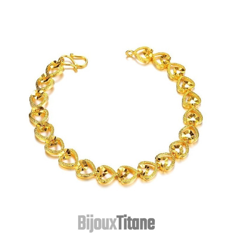 Bracelet Femme Plaqué Or 18 Carats De Haute Qualité Bracelet Femme Plaqué Or 18 Carats De Haute Qualité