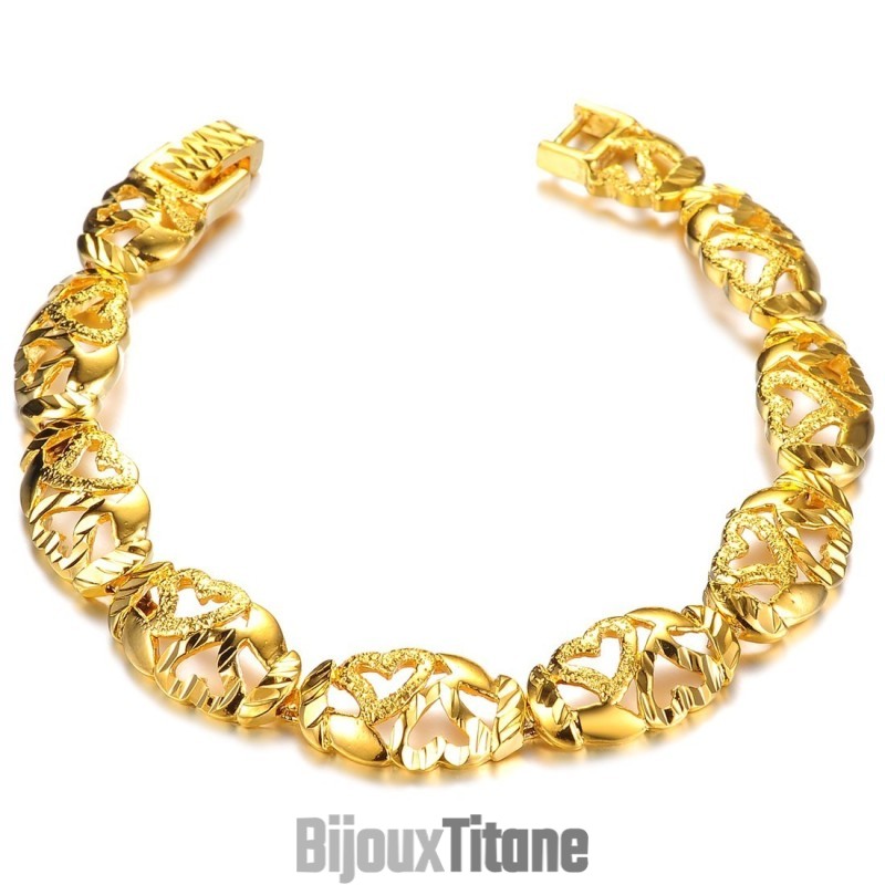 Bracelet Plaqué Or 18 Carats Pour Femme, De Réputation Fiable Bracelet Plaqué Or 18 Carats Pour Femme, De Réputation Fiable