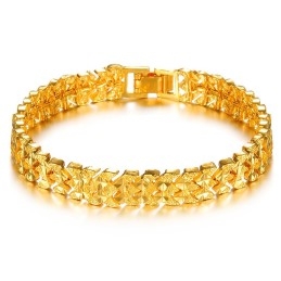 Bracelet Femme Plaqué Or 18 Carats De Qualité Supérieure