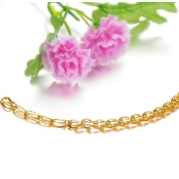 Bracelet Plaqué Or 18 Carats Pour Femme, Qualité Et Quantité Garanties