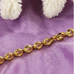 Bracelet Plaqué Or 18 Carats Pour Femme, Durable Et Résistant