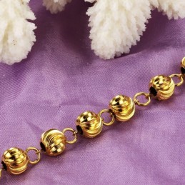 Bracelet Femme En Plaqué Or 18 Carats En Forme De Boule, La Reine De La Qualité