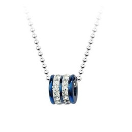 Pendentif En Titane Tendance Pour Homme En Forme D'Anneau - Chaîne Offerte