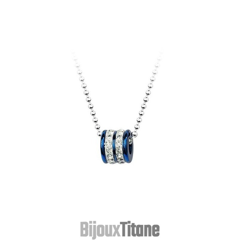 Pendentif En Titane Tendance Pour Homme En Forme D'Anneau - Chaîne Offerte Pendentif En Titane Tendance Pour Homme En Forme D'Anneau - Chaîne Offerte