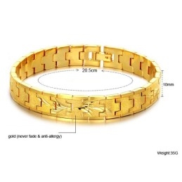 Bracelet Élégant Plaqué Or 18 Carats Pour Femme, Vendu Dans Le Monde Entier
