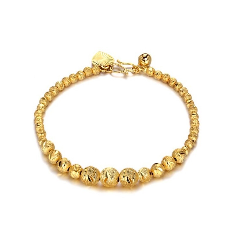 Bracelet Femme Plaqué Or 18 Carats De Haute Qualité En Forme De Boule Bracelet Femme Plaqué Or 18 Carats De Haute Qualité En Forme De Boule