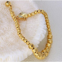 Bracelet Femme Plaqué Or 18 Carats De Haute Qualité En Forme De Boule