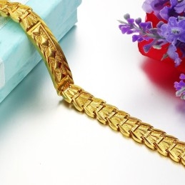 Bracelet Classique Pour Femme Plaqué Or 18 Carats, Qualité Et Quantité Garanties