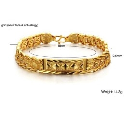 Bracelet Classique Pour Femme Plaqué Or 18 Carats, Qualité Et Quantité Garanties