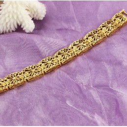 Bracelet Creux Plaqué Or 18 Carats Pour Femme, Qualité Et Quantité Garanties