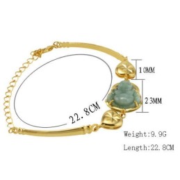 Bracelet Plaqué Or 18 Carats Pour Femme, Entièrement Conforme Aux Spécifications