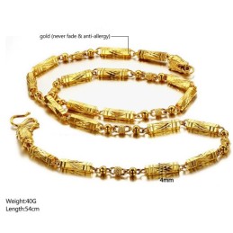 Collier Plaqué Or 18 Carats Pour Femme, Qualité Et Quantité Garanties
