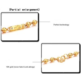 Collier Plaqué Or 18 Carats Pour Gommage Masculin Facile À Utiliser