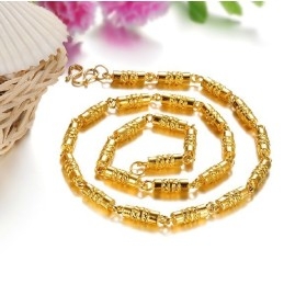 Collier Plaqué Or 18 Carats Pour Homme, Qualité Et Quantité Garanties