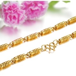Collier Plaqué Or 18 Carats Pour Homme, Qualité Et Quantité Garanties