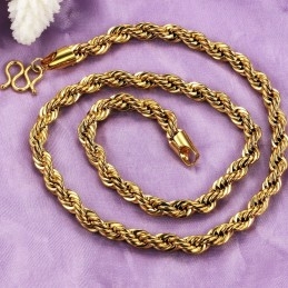 Collier En Plaqué Or 18 Carats Pour Femme, De Qualité Fiable