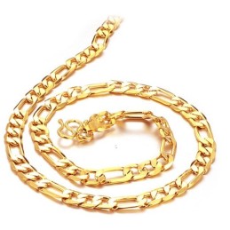Collier Plaqué Or 18 Carats Pour Homme, Avec Pendentif En Forme De O, Fiable Et Performant
