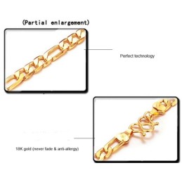 Collier Plaqué Or 18 Carats Pour Homme, Avec Pendentif En Forme De O, Fiable Et Performant