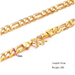 Collier Plaqué Or 18 Carats Pour Homme, Avec Pendentif En Forme De O, Fiable Et Performant